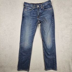 Levi's 514 Straight Fit Jeans Mens 32x32.5 Medium Wash Stretch Water Less